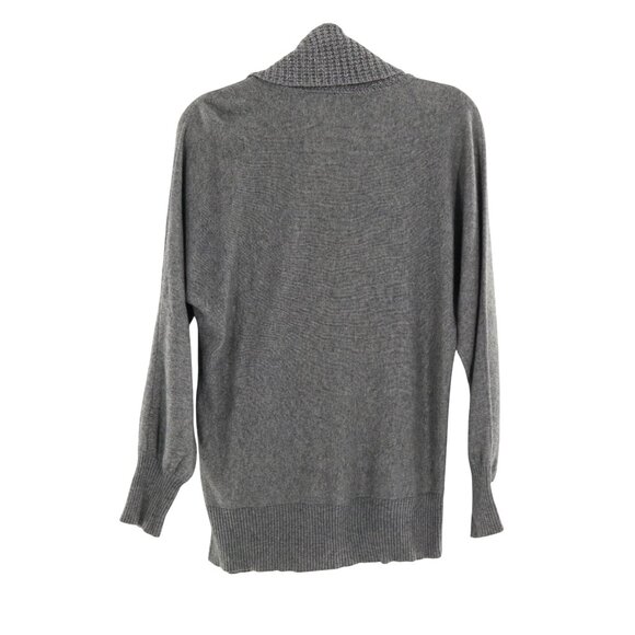 SFA Cashmere Angora Wool Sweater Women M Gray Career Preppy Quiet Luxury Classic - Picture 6 of 15